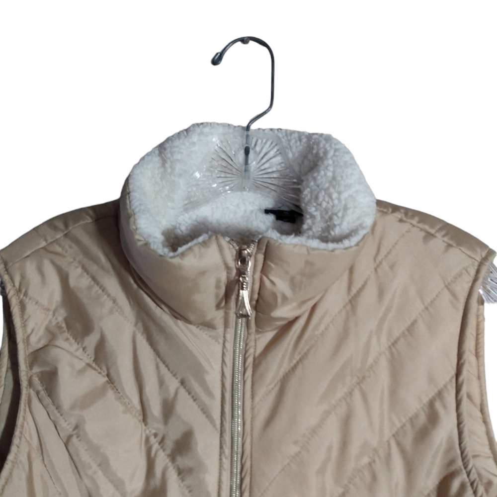 Hannah Gold Puffer Vest Womens XL - Picture 2 of 7